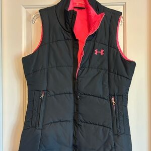 Under Armour Women's Vest in Black with Pink Accents